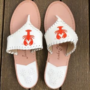 Never worn Jack Rogers lobster flip flops
